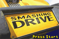 Smashing Drive title screen for GameBoy Advance
